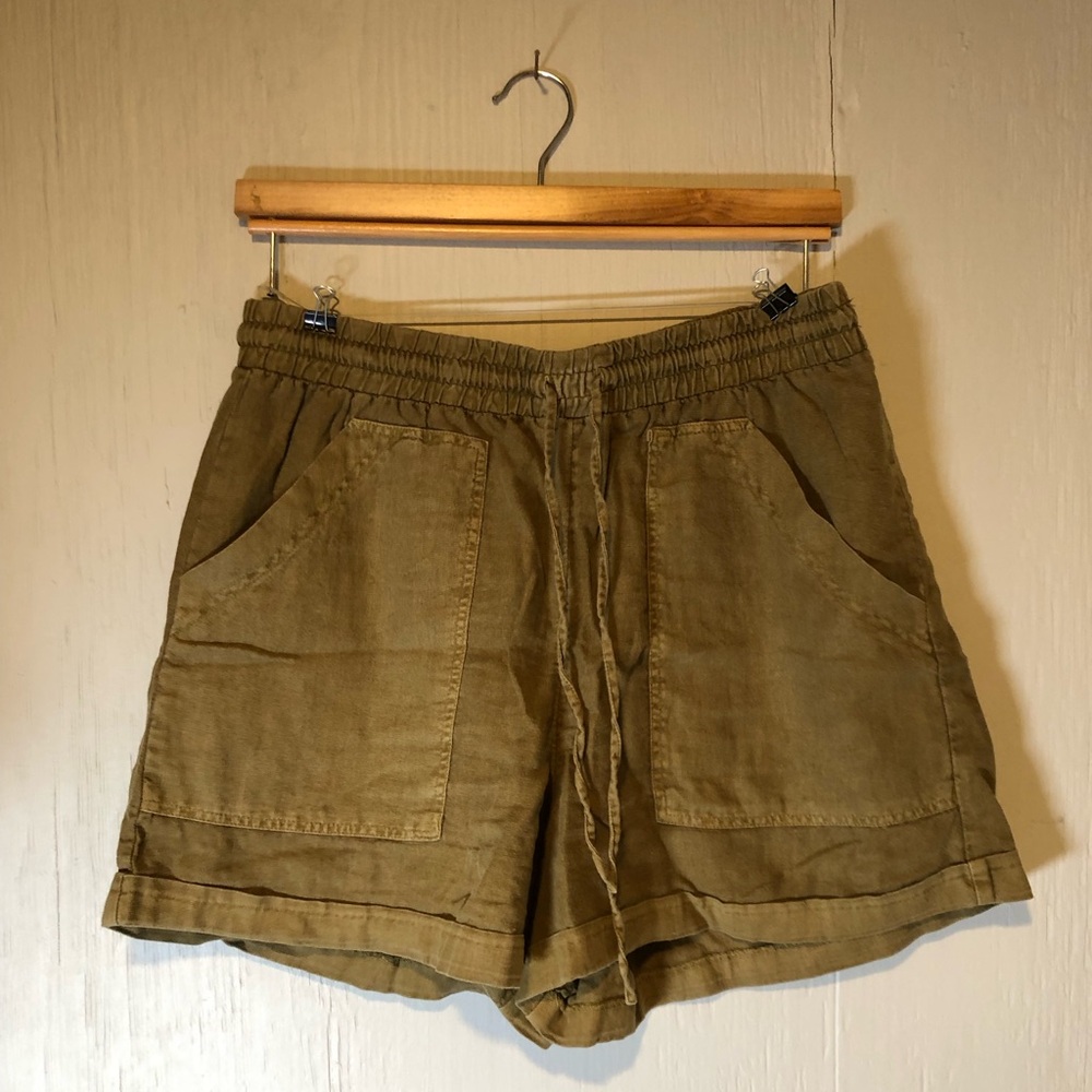 Olive Green High Rise Drawstring Shorts Universal Thread